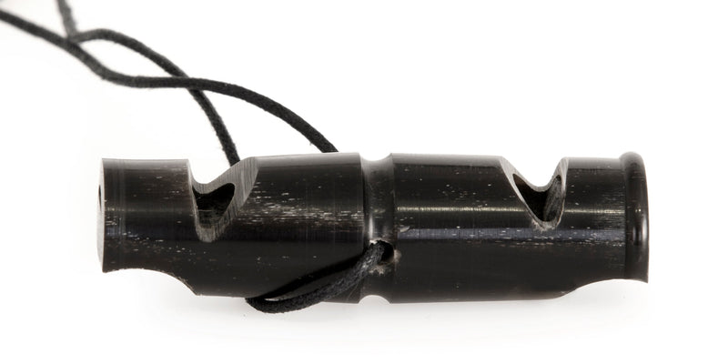 Visselpipa Horn Dubbelton Svart 7,1cm
