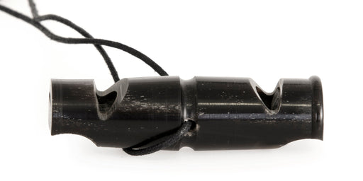 Visselpipa Horn Dubbelton Svart 7,1cm