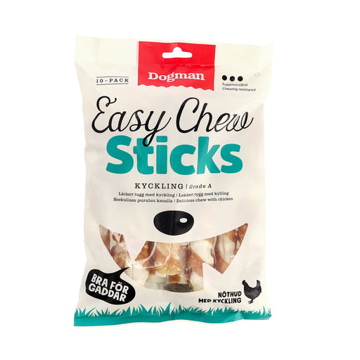 Easychew Sticks Med Kyckling 10p Vit 17,5cm