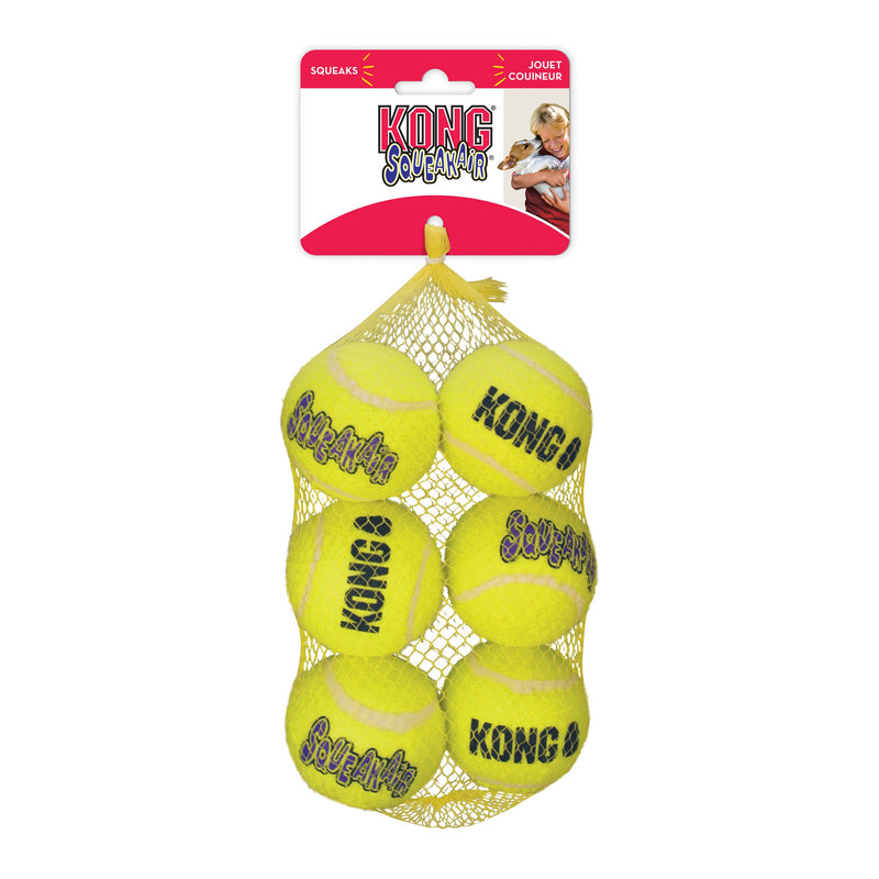 Leksak Squeakair Balls 6p Gul M