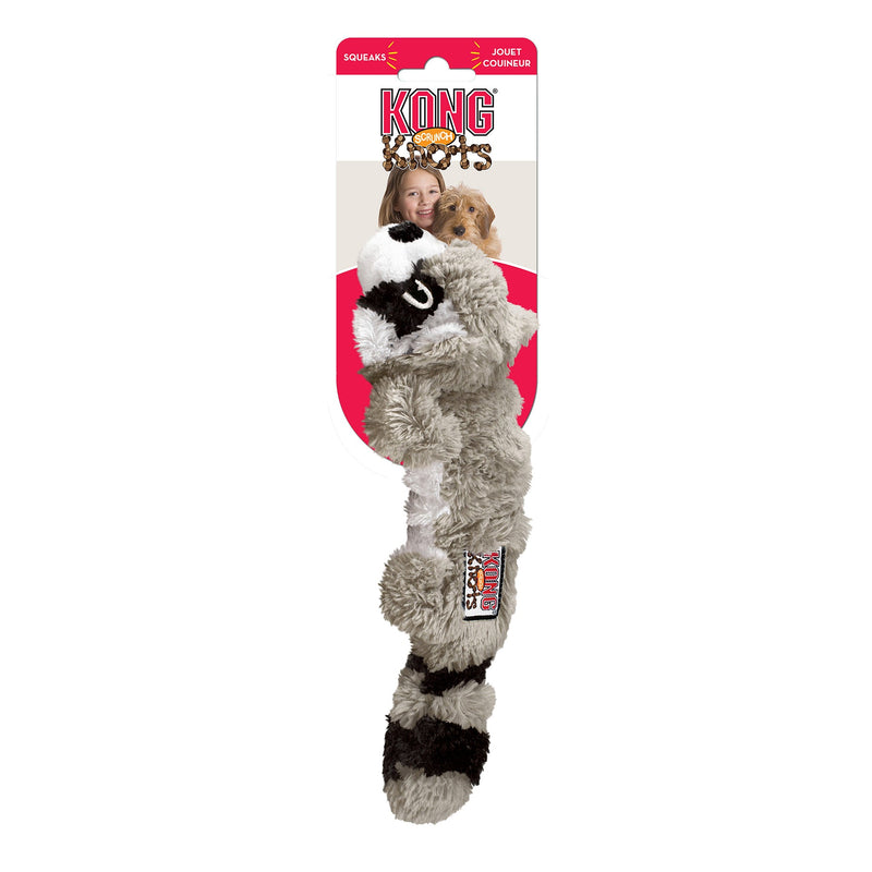 Leksak Scrunch Knots Raccoon Grå S/m