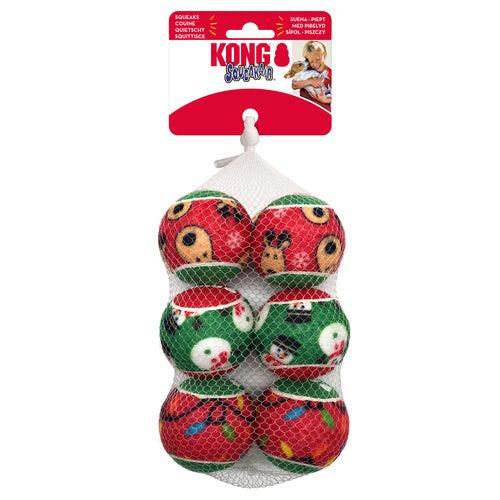 Holiday Squeakair® Balls 6p M