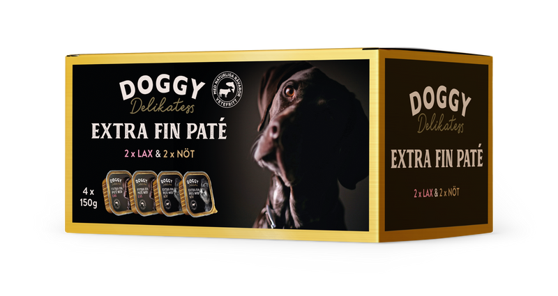 Delikatess Paté Lax & Nöt Våtfoder 4x150g