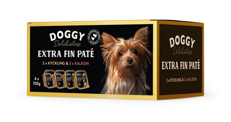 Delikatess Paté Kyckling & Kalkon Våtfoder 4x150g