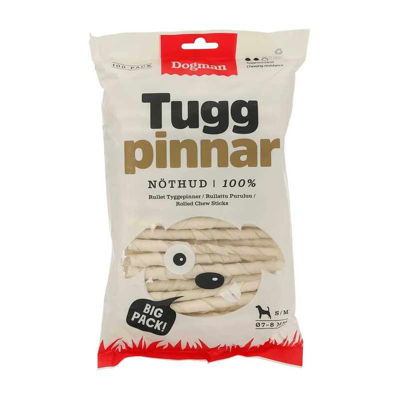 Dogman Tuggpinnar Rullade 100p Vit