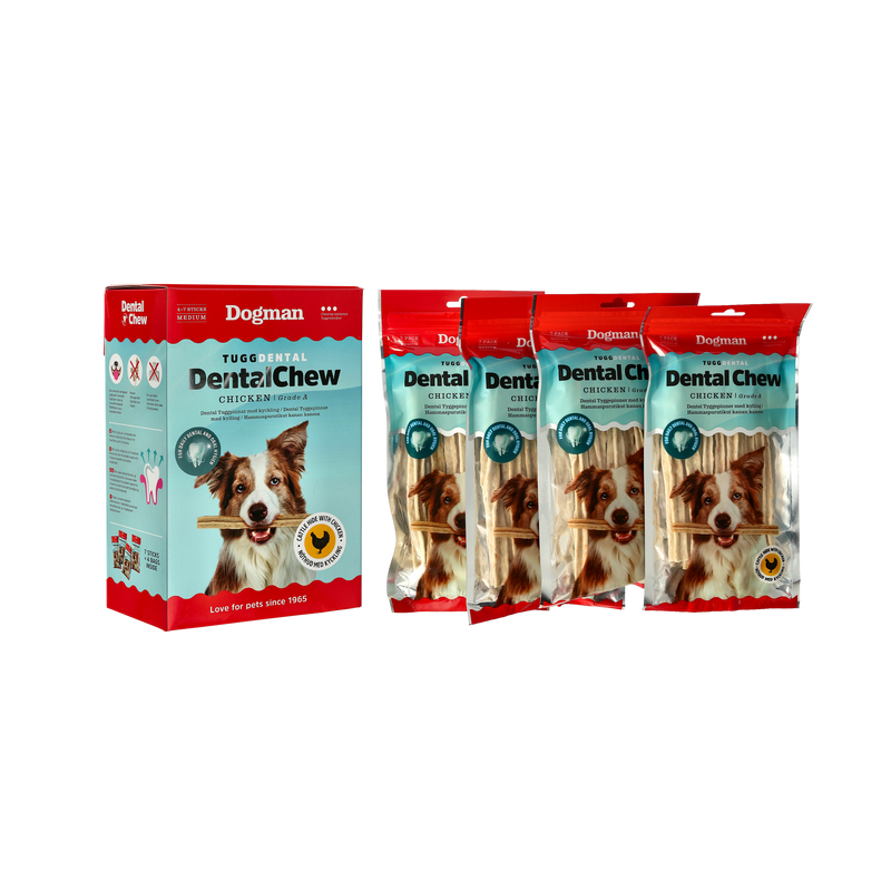 Dogman Tugg Dental M Chew Bone 28p