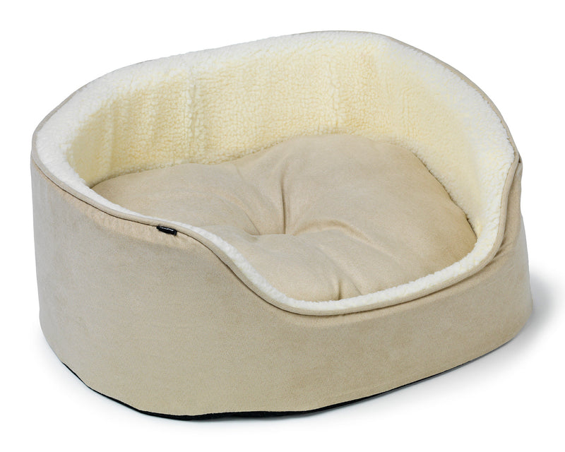 Sherpa Hundbädd med hög kant Beige L