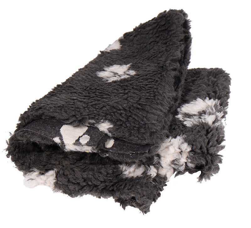 Active Canis Vetbed 100x150cm, Large grey with paws