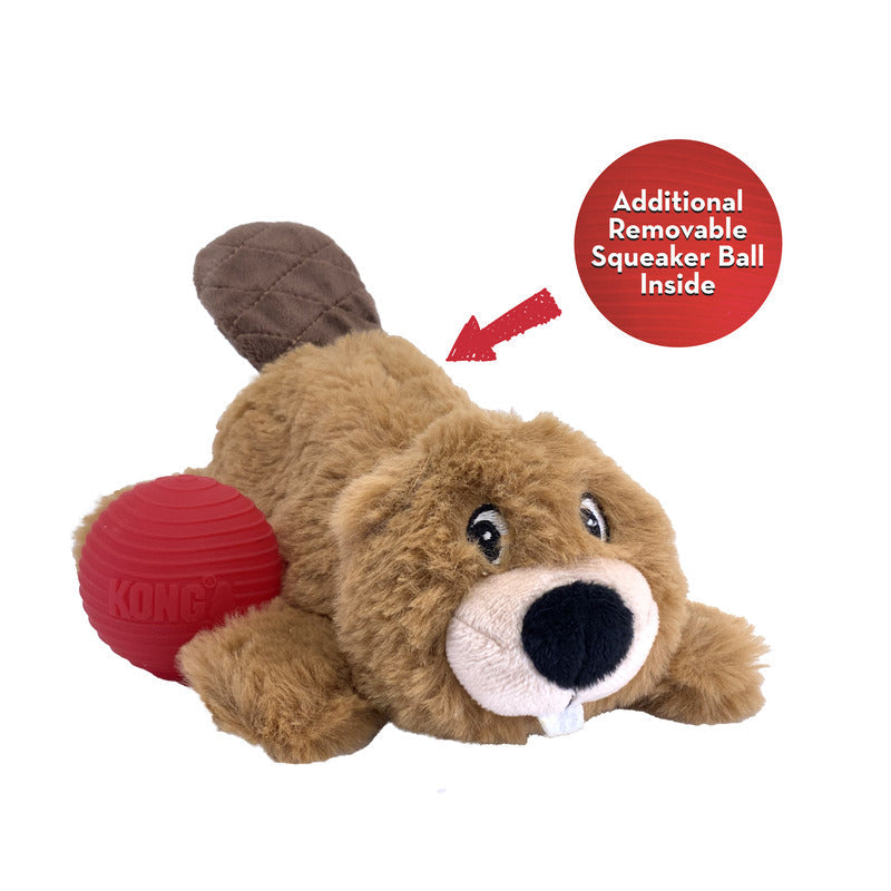 Kong Leksak Cozie Pocketz Beaver Flerfärgad 33x17,5x7,5cm