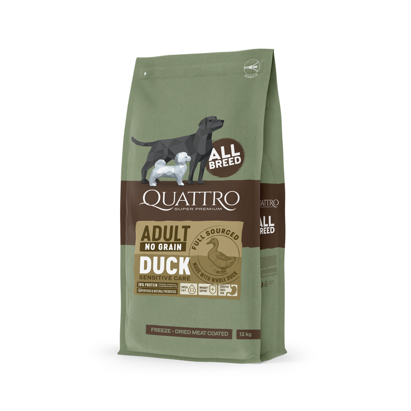 Quattro No Grain All Breed Adult Duck 12kg